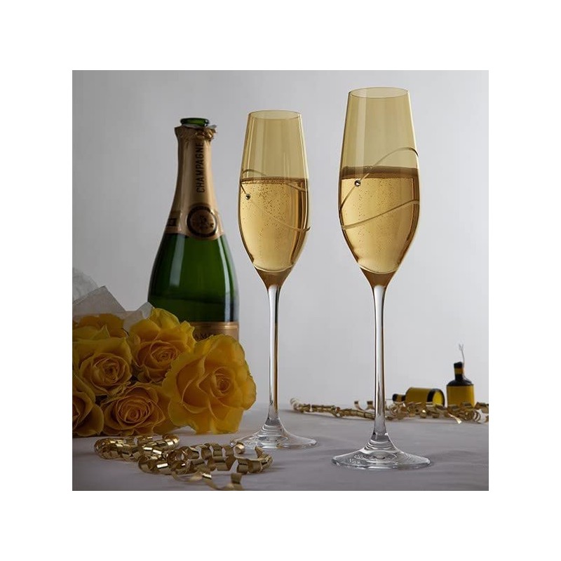 Glitz Celebration Gold Flutes, Set of 2