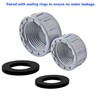 Ctyjia 2 Pack Female Thread Pipe Fitting Cap, 50mm Fitting