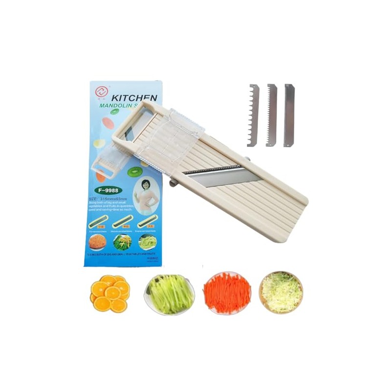 Handheld Mandoline - Japanese Style Slicer for Vegetables, Cabbage, Cucumber