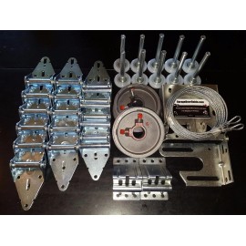 Clopay Garage Door Hardware Complete Kit - Medium Duty 14 GA - 16x7 or 18x7