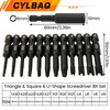 CYLBAQ Triangle Screwdriver, Square U-Shaped Screwdriver Bit Set, 12Pcs S2