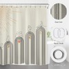 SCECALA Modern Funny Cat Shower Curtain, Mid Century Style, 72x72