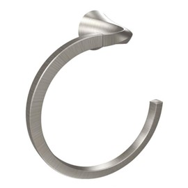 Moen Y1286BN Oxby Collection Towel Ring, Brushed Nickel