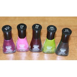 Sally Hansen 5 Pcs. Sally Hansen Insta Dri Violet Lime Pink Grey Purple