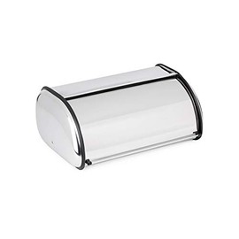 Jiallo Large Countertop Stainless Steel Bread Box/Bin with Roll Up Lid