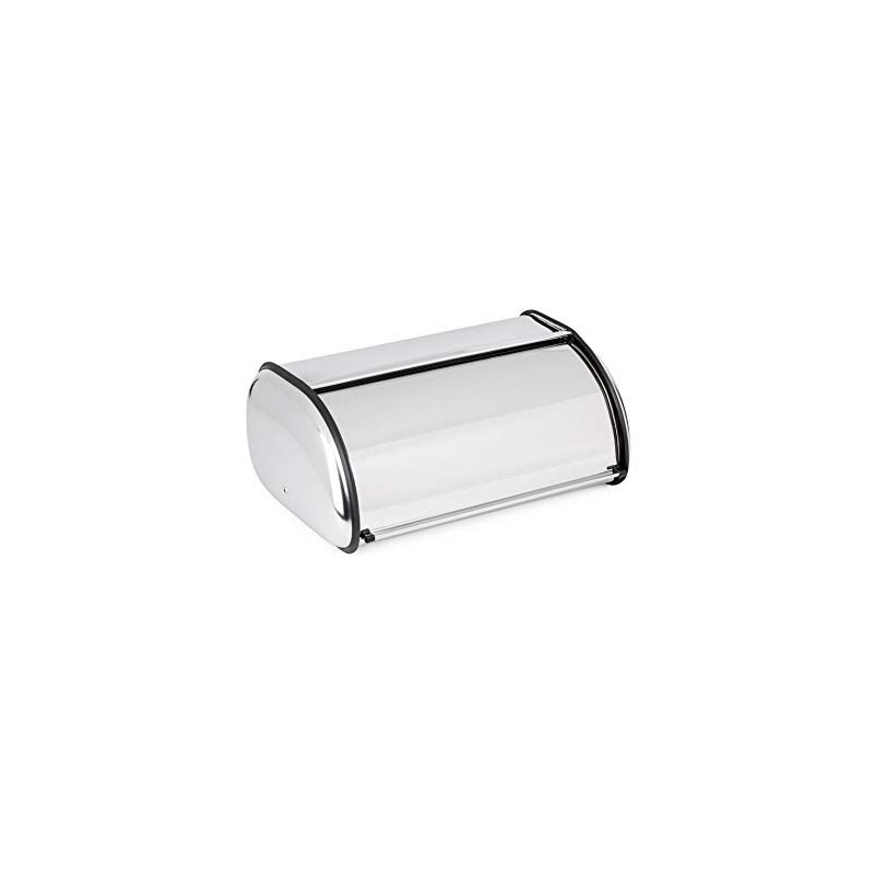 Jiallo Large Countertop Stainless Steel Bread Box/Bin with Roll Up