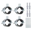 PATIKIL 1.5"-1.7"/38-44mm Split Ring Pipe Hanger, 4 Pcs Heavy Duty