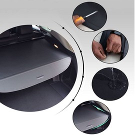 kaungka Cargo Security Rear Trunk Cover Retractable For 2017-2022 Honda Crv Cargo Cover Black