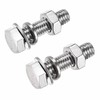2 Piece Flange Bolt Set M10x35mmxP1.5 Stainless Steel Exhaust Gasket