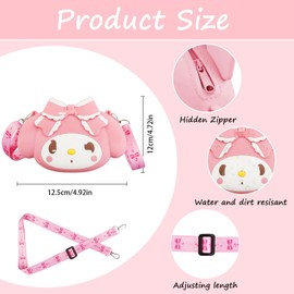Children's Handbag Girls Theme Children's Shoulder Bag, Small Handbag with Adjustable Strap, School Backpack Cartoon Shoulder Bag, Kawaii Crossbody Bag, Gifts for Girls, pink