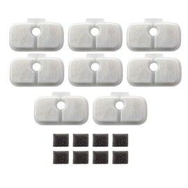 WAZIJ 8Packs Replacement Filters for Dockstream Cat Water Fountain PLWF005 PLWF115, Filters for Ultra Quiet Pet Water Fountain