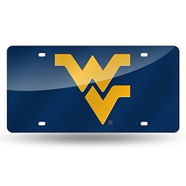 West Virginia Deluxe Mirrored Laser Cut License Plate
