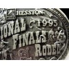 Hesston 1995 NFR Rodeo Steer Wrestling Belt Buckle Hesston Limited