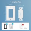 Cable Matters 2-Pack 1-Gang Wall Cable Pass Through Wall Plates