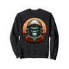 Gorilla Astronaut in Space Helmet Bold Sci-Fi Design Sweatshirt