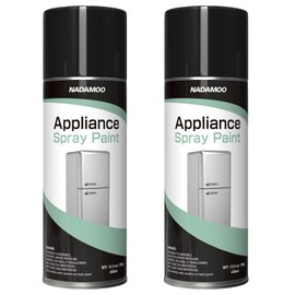 NADAMOO Matte Silver Appliance Spray Paint, Rust-Resistant Formula to Renew Old Refrigerators, Air-conditioners, Washers, Sockets, 2 Cans
