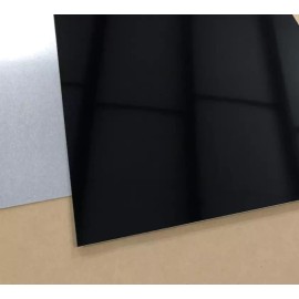 Mr Metal Aluminum .050" Black Painted Aluminum Sheet Plate (1.25mm) - VARIOUS SIZES - 2' x 2'