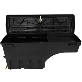 CCIYU Truck Bed Storage Box | Fits for Jeep Gladiator 2020-2023 | Left Side, Lockable Wheel Well Tool Box with Key, ABS Tool Box
