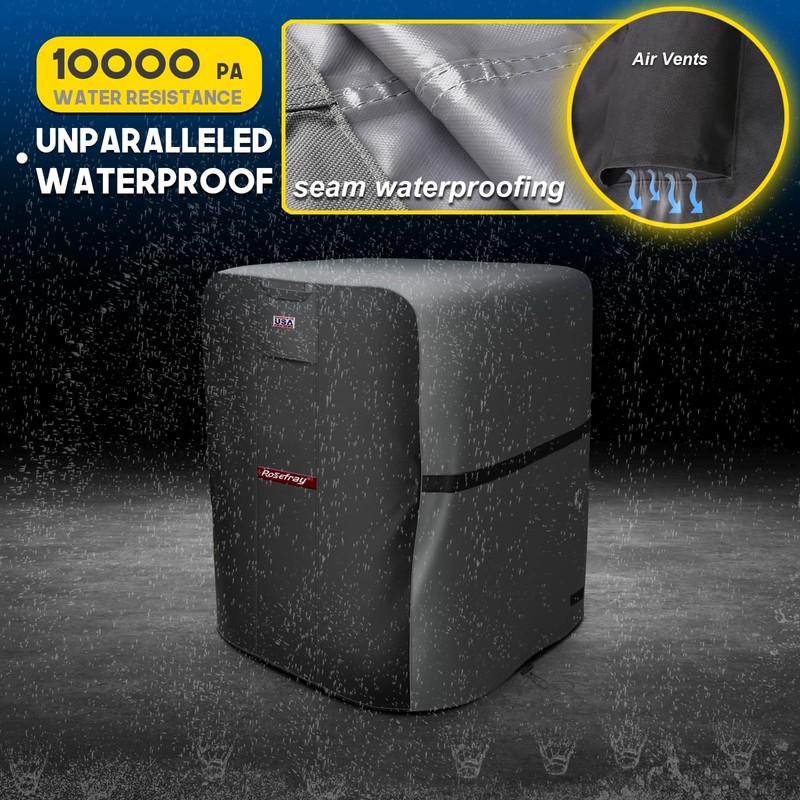 Rosefray Air Conditioner Cover Waterproof AC Cover 600D Heavy Duty