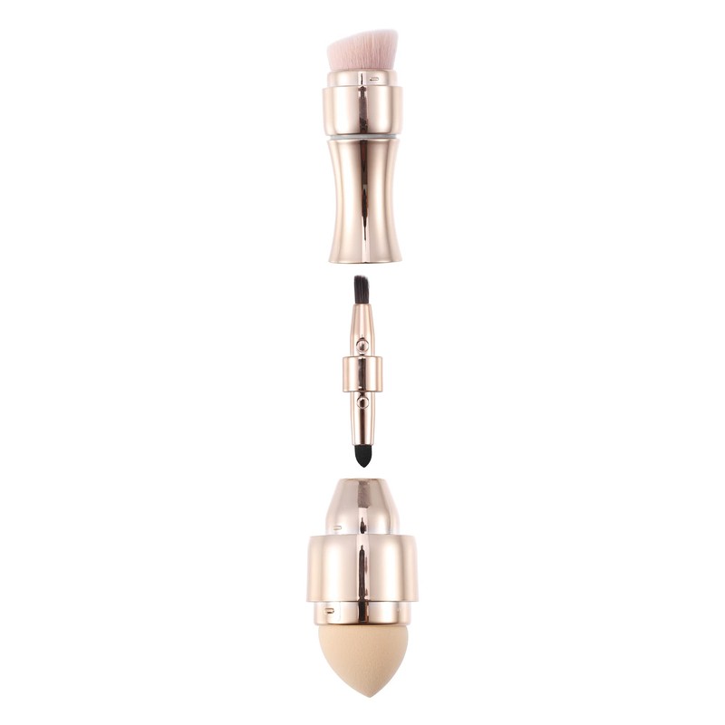 VOCOSTE 4 in 1 Portable Makeup Brush Set Foundation Sponge