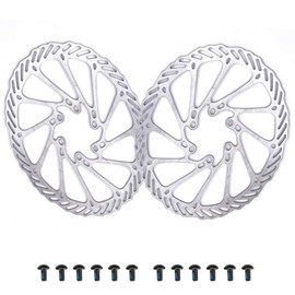 EICKMO 2 PCS Bike Disc Brake Rotors 160/180/203 mm with 12 Bolts - Stainless Steel Bicycle Rotors for Road Mountain BMX MTB Bicycles (160 mm)