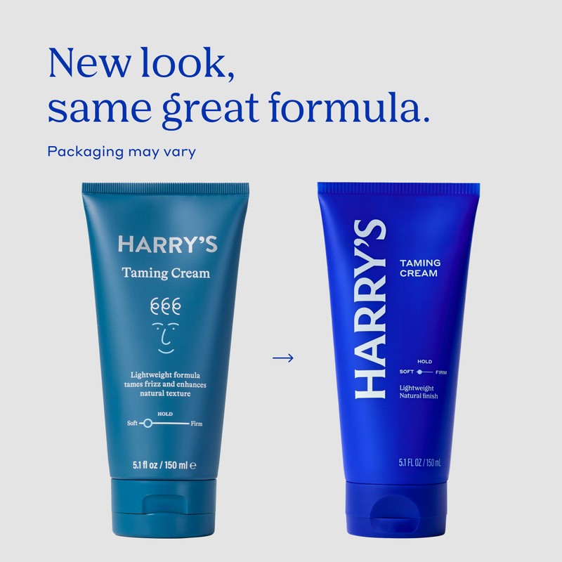 Harry's Hair Taming Cream, Lightweight Hair Styling Cream with Natural