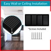 TURvent 14x6 Vent Cover (Duct Opening) - Black HVAC Return