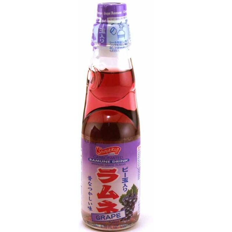 Ramune (Grape Flavor) - 6.76 Fl Oz. (Pack of 6)