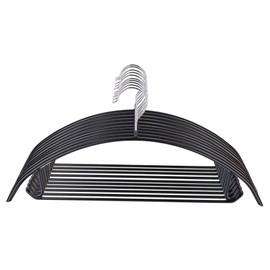 Tosnail 10 Pack Non-Slip Suit Hanger Sweater Hangers with Pants Hanger Bar - Dimple & Crease Free Hanger