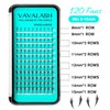 VAVALASH Anime Wing Lash Extensions,Premade Manga winged Lashes 0.07 C/D