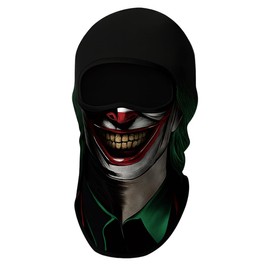 AYVRUOP Lustige Clown-Maske, Motorradmaske für Herren, winddichte Maske zum Motorradfahren, Sonnenschutzmaske, für Männer und Frauen im Freien geeignet, zum Motorradfahren