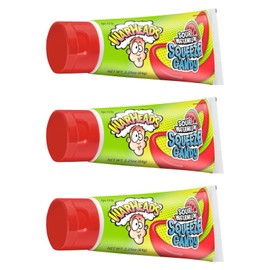 WARHEADS Sour Watermelon Squeeze Candy - Mouth-puckering Liquid Gel Candy - 2.25 oz. Tubes - 3 Pack