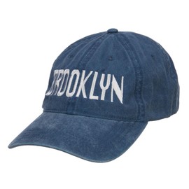 e4Hats.com Brooklyn Embroidered Washed Cap - Navy OSFM