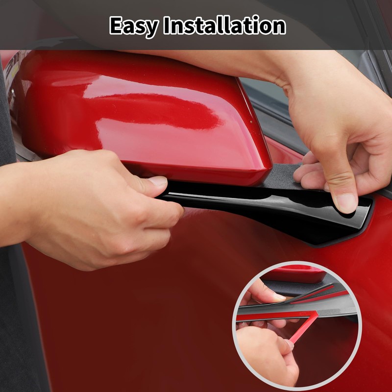 HTHE Rearview Side Mirror Decoration Trim Cover Compatible with Mustang