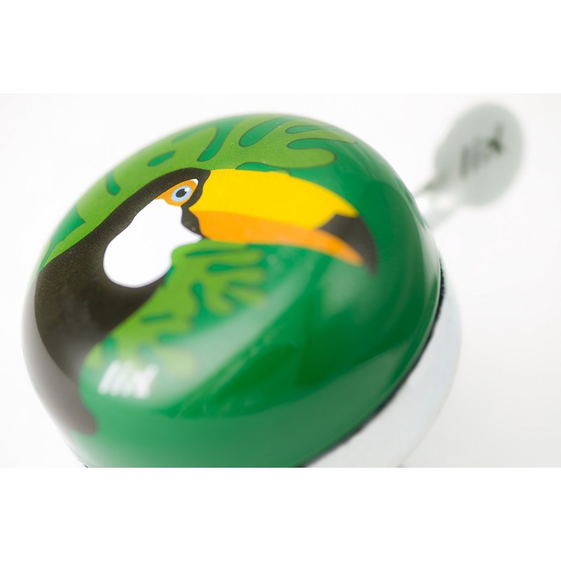 Liix Kids' Mini Ding Dong Tucan Cycling Bell, Multi-Colour, One