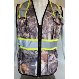 TUFF GARD Hi Visibility Reflective Camouflage Safety Vest (Small to 5XL) - 5XL
