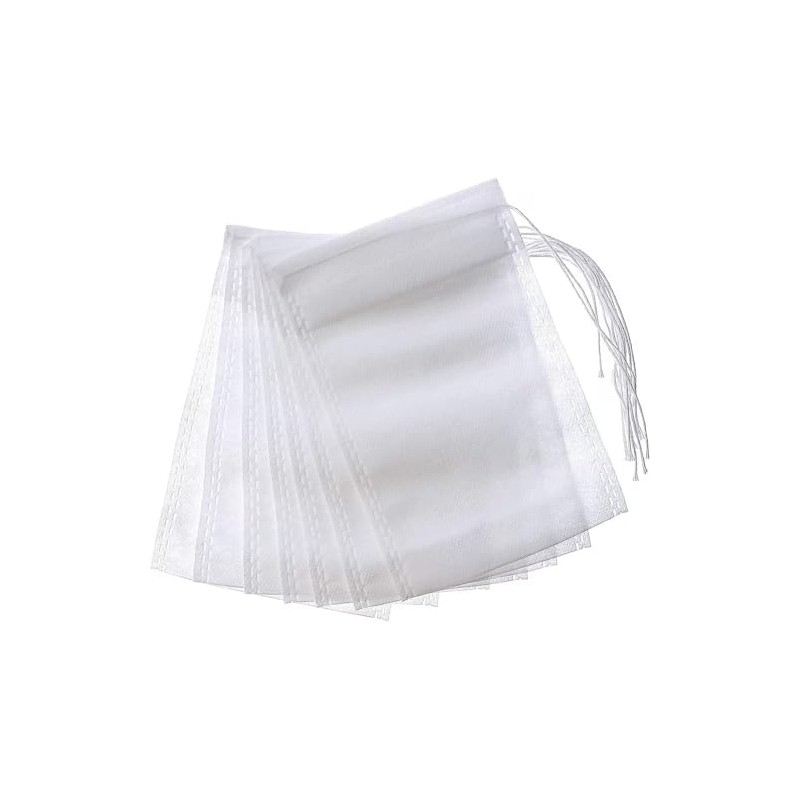 100 Pcs Cotton Muslin Drawstring Bags, Tea Bags Empty Tea