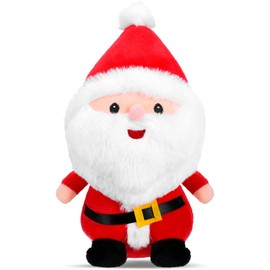 Christmas Plush Stuffed Cute Soft Snowman Toys Reindeer Animal Santa Claus Doll Ornament for Kids 9.1 inch Teacher Student Award Party Supplies (Santa Claus)