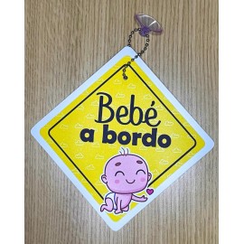 Señalización Letrero Bebé A Bordo Con Chupón Para Auto