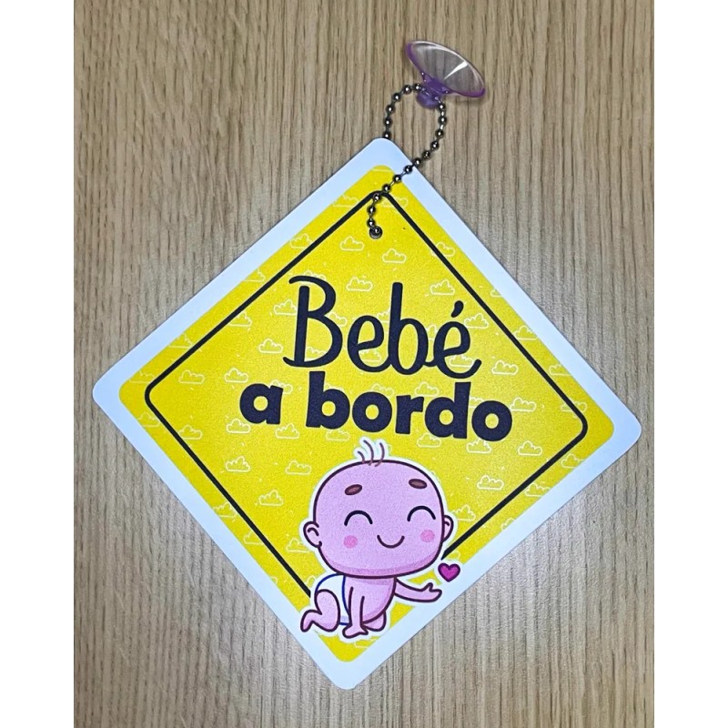 Señalización Letrero Bebé A Bordo Con Chupón Para Auto
