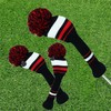 3 or 4 Pack Pom Golf Head Covers for Woods