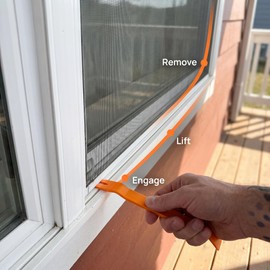 Window Screen Removal Tool - 9-Inch, Scratch-Free, Dual-End, Orange