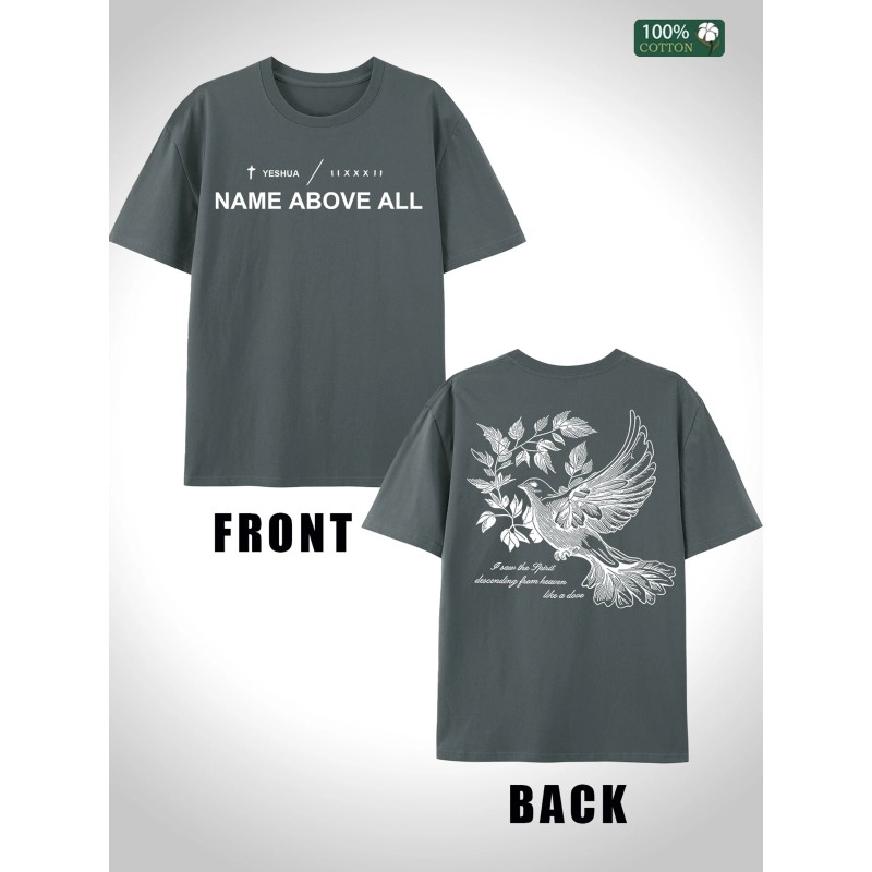 US Stock Men's Cotton T Shirt Festival Gift Solid Color
