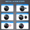 SHENKENUO 7 Inch LED GLASS Headlight Round, ORIGINAL CLASSIC LOOK