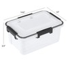 Uumitty 6-Pack 10.5 Quart Plastic Storage Bin Tote Organizing Container,
