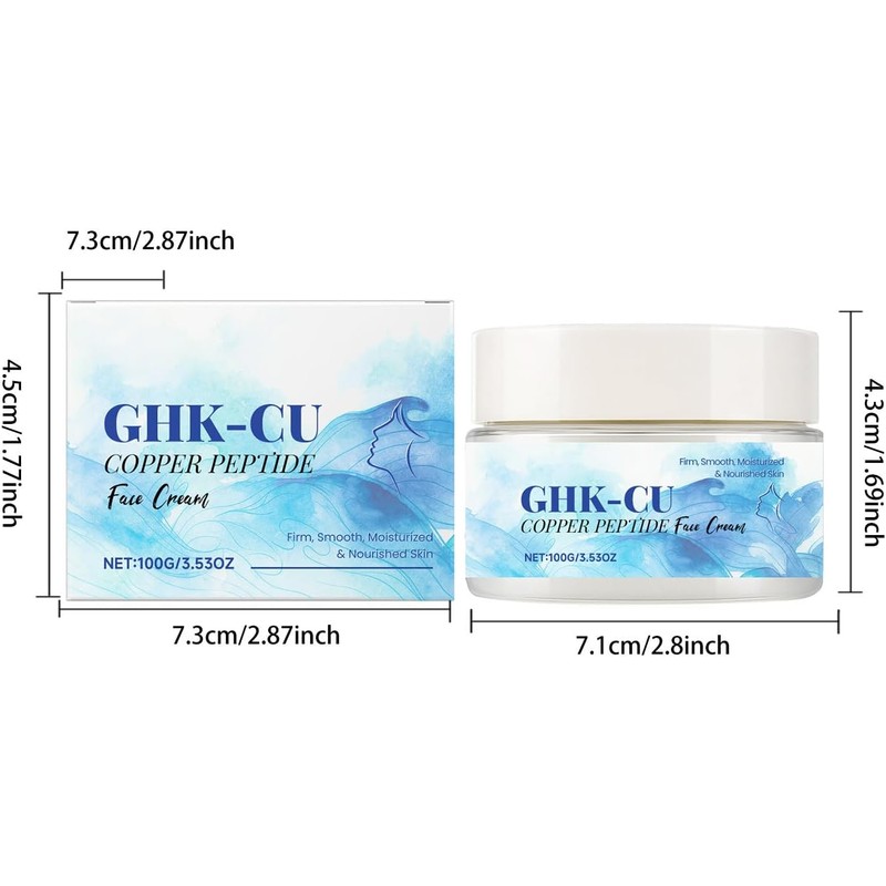 Ghk-Cu Copper Peptide Face Cream - Moisturizer Face Cream Anti
