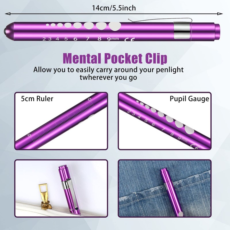 Mudder Nurse LED Penlight Mini Reusable Pen Torch Small Pen