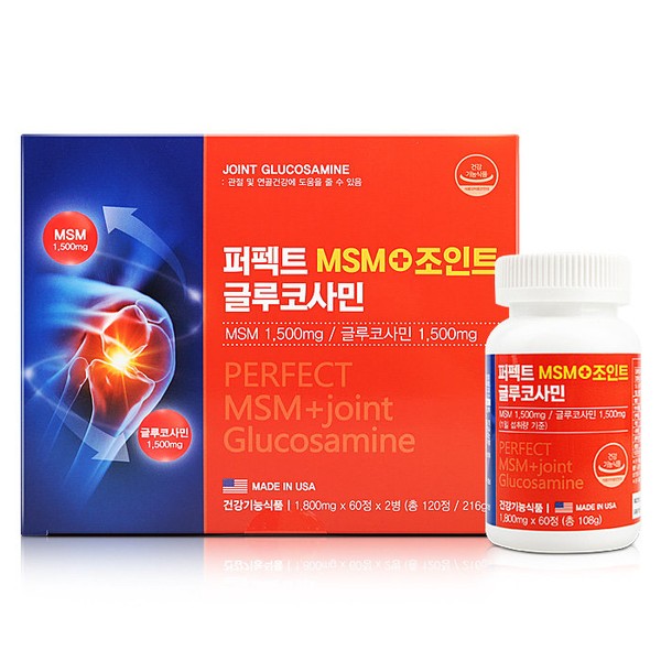 [Natural Wave] Perfect MSM+Joint Glucosamine (1800mg x 120 tablets) /