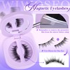wiwoseo Magnetic Eyelashes with Applicator No Glue Needed Magnetics Eyelashes