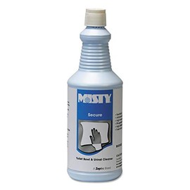 Misty R93012CT Secure Hydrochloric Acid Bowl Cleaner Mint Scent 32oz Bottle 12/Carton